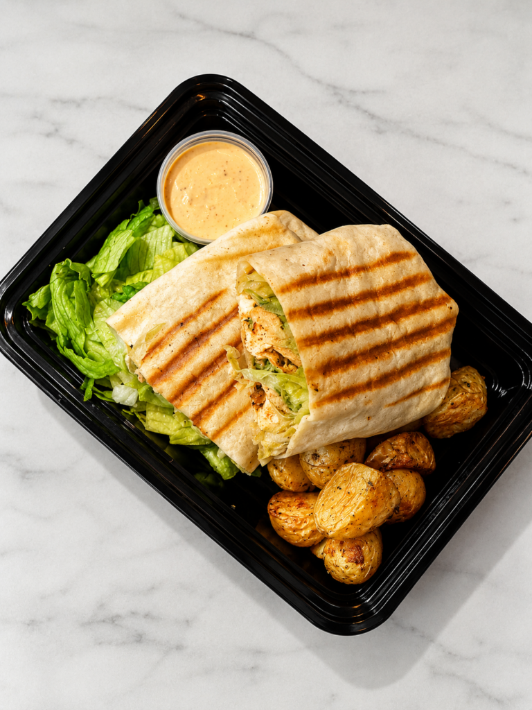 Chicken Wrap With Roast Potatoes & Crunchy Salad 405G