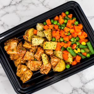 Sweet Chilli Chicken, Roast Potato & Mix Veg (Large)